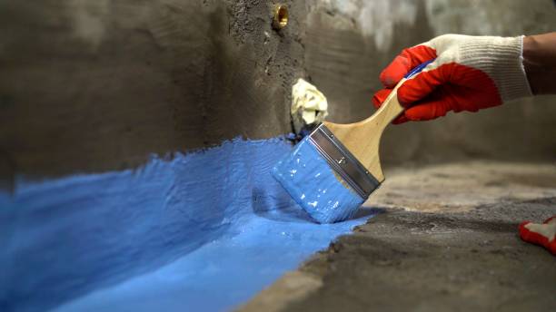 Commercial Exterior Waterproofing project at a Franklin, IN business property by SJ Waterproofing Pros